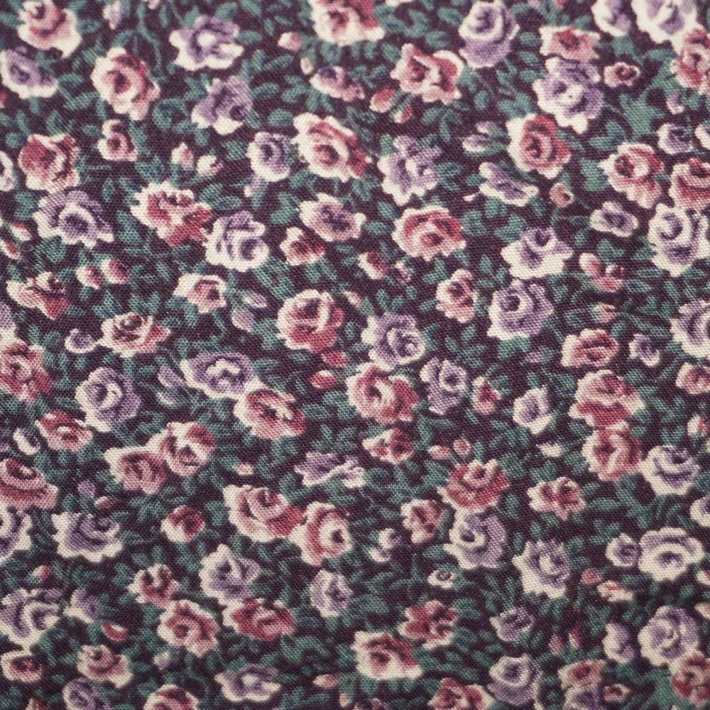 Vintage 90s Floral Midi Dress 8 - Picture 6 of 9